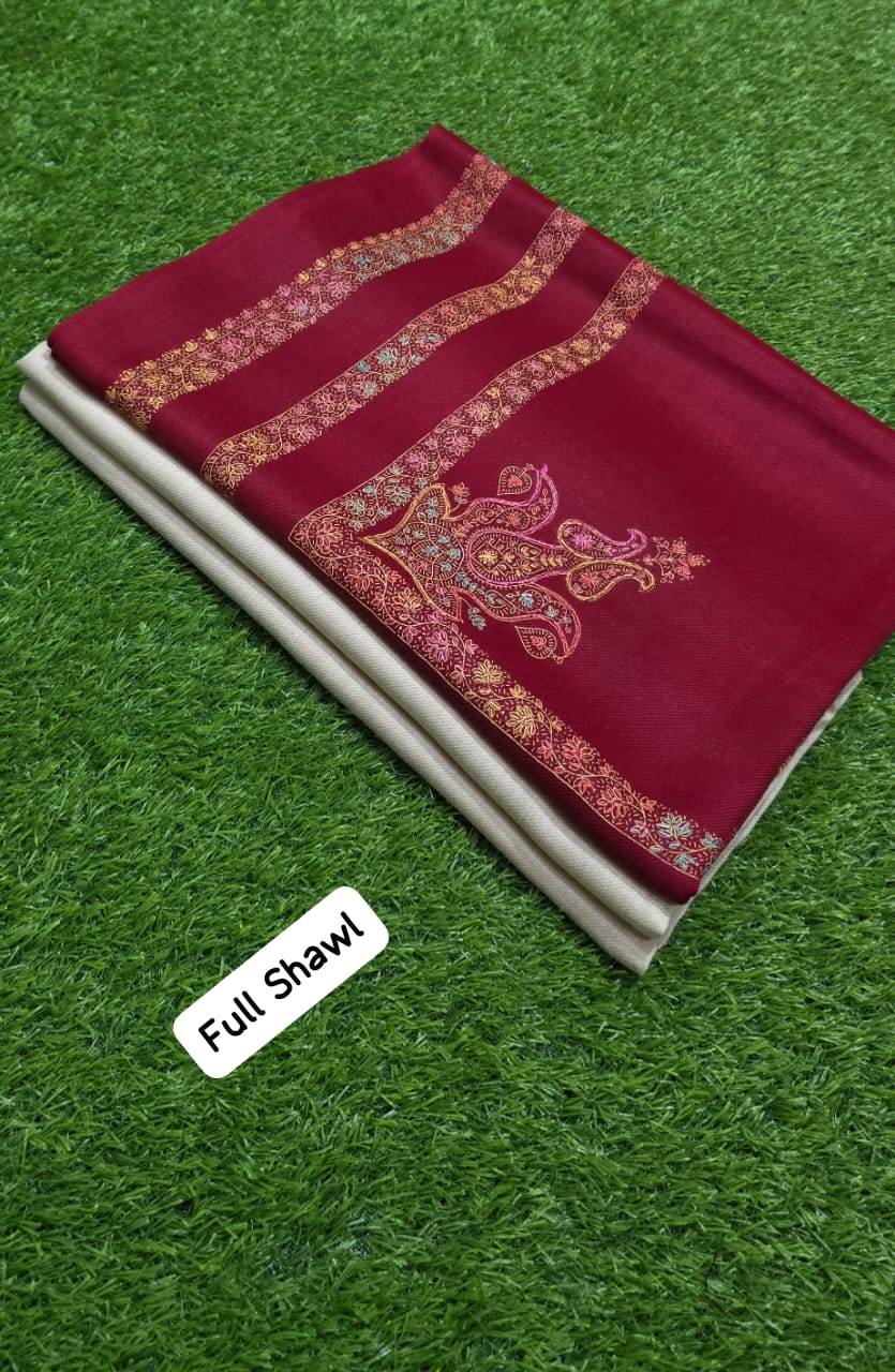 3Pc Suit With Full Size Hand Work Shawl - Andaz By Uneza Fazeel