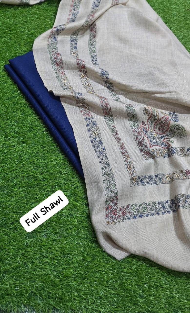 3Pc Suit With Full Size Hand Work Shawl - Andaz By Uneza Fazeel