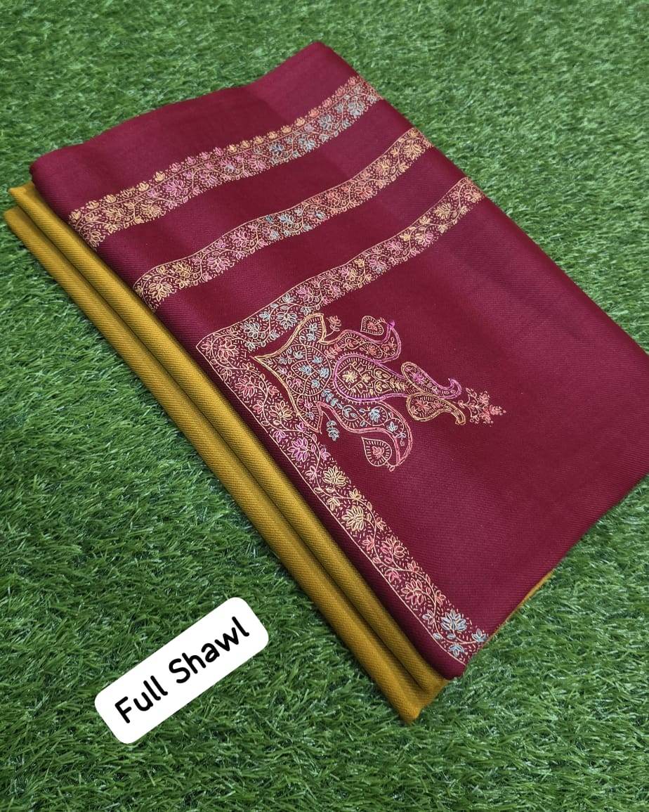 3Pc Suit With Full Size Hand Work Shawl - Andaz By Uneza Fazeel