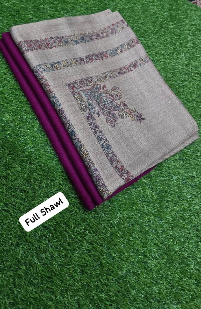 3Pc Suit With Full Size Hand Work Shawl - Andaz By Uneza Fazeel