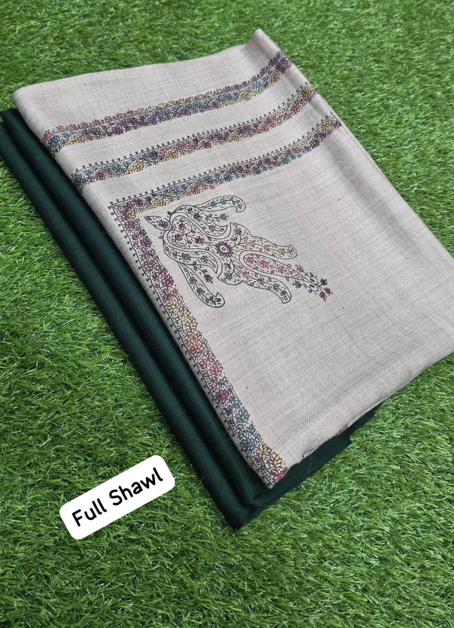 3Pc Suit With Full Size Hand Work Shawl - Andaz By Uneza Fazeel