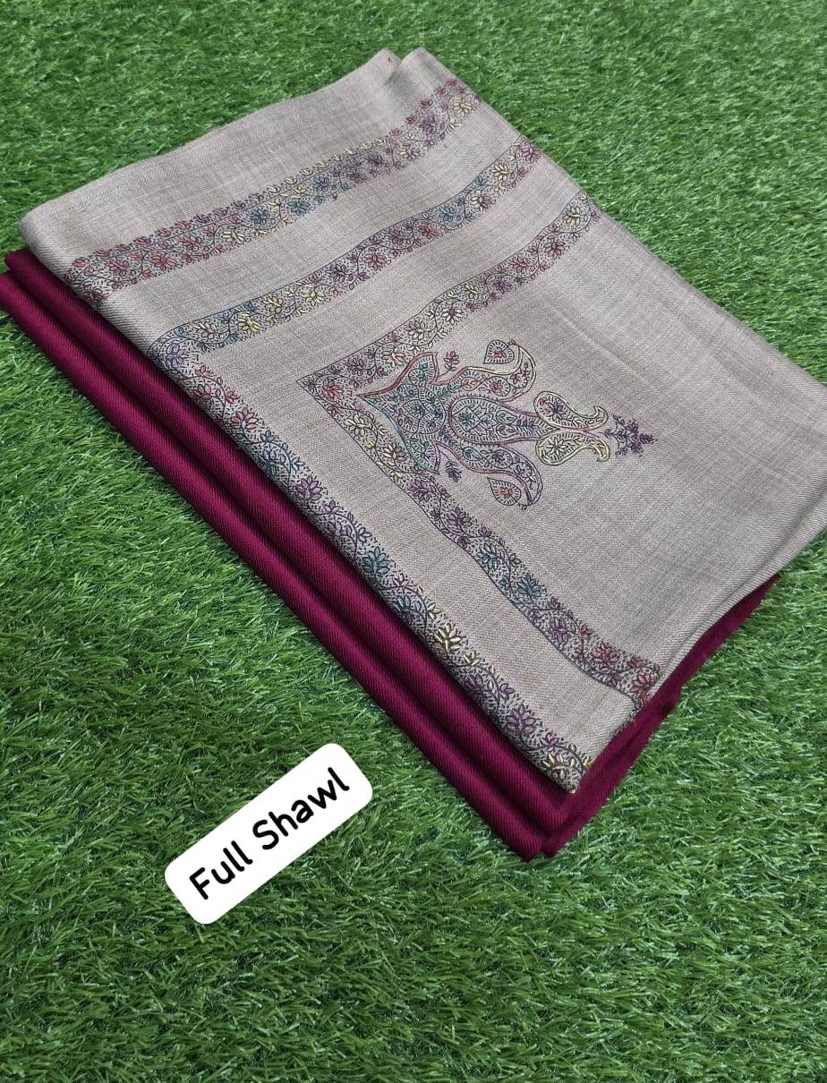 3Pc Suit With Full Size Hand Work Shawl - Andaz By Uneza Fazeel