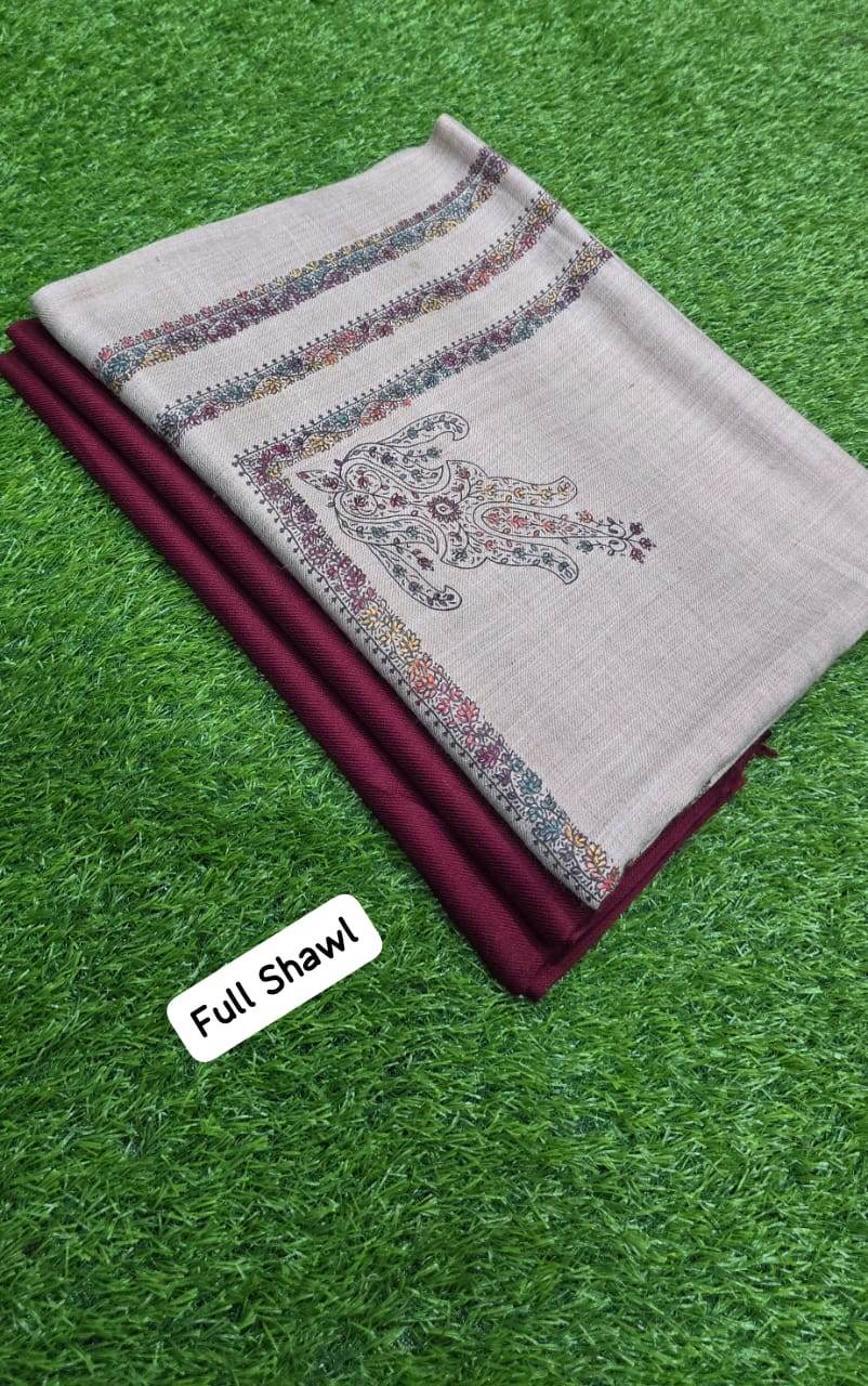 3Pc Suit With Full Size Hand Work Shawl - Andaz By Uneza Fazeel