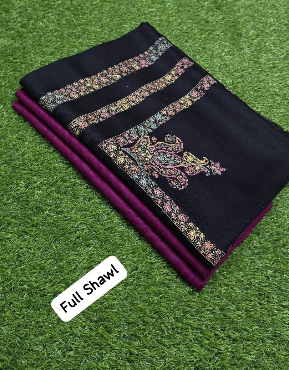 3Pc Suit With Full Size Hand Work Shawl - Andaz By Uneza Fazeel