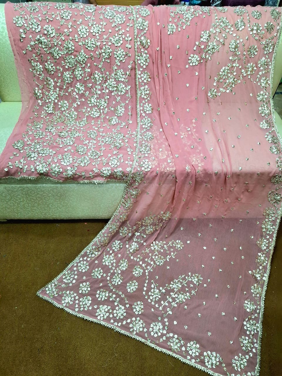 Chiffon 2pc Unstitched Dress