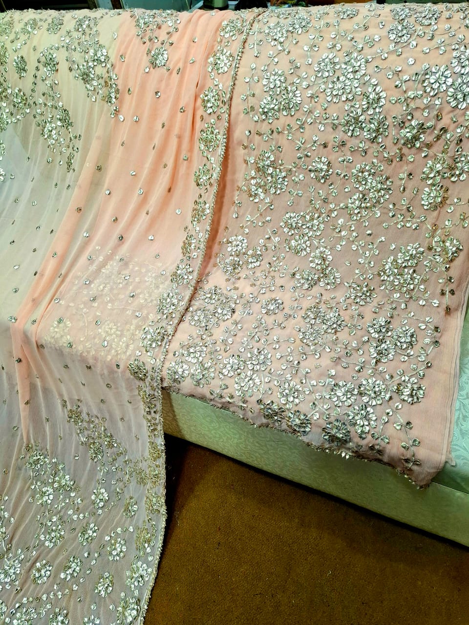 Chiffon 2pc Unstitched Dress