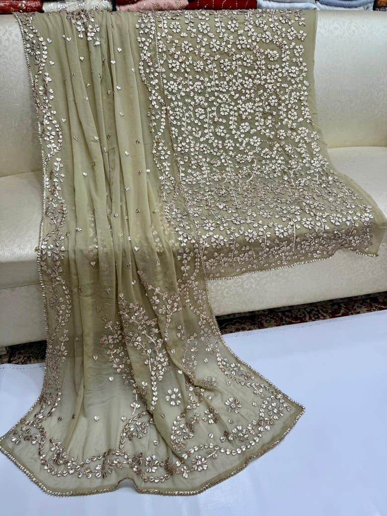 Chiffon 2pc Unstitched Dress