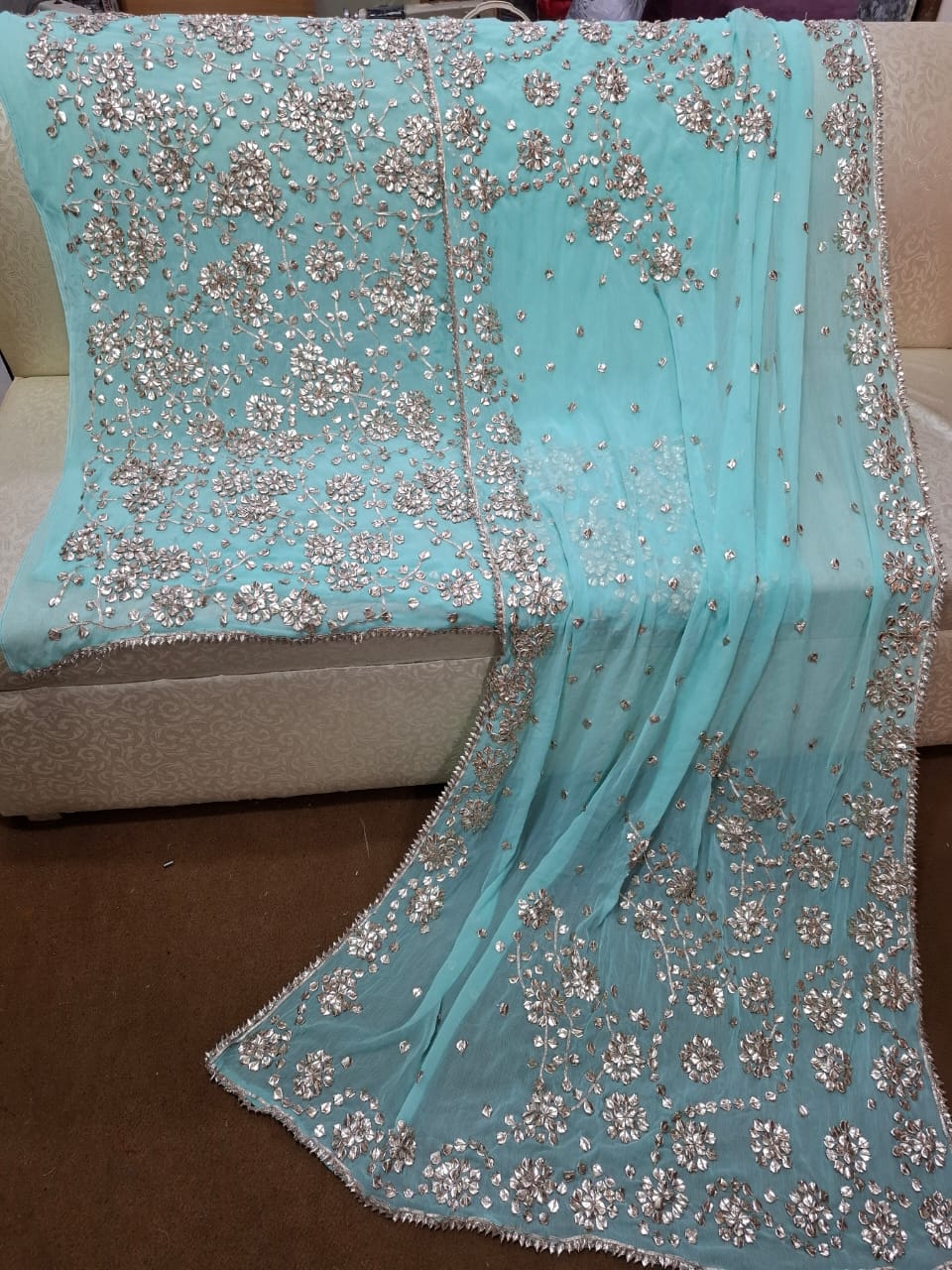 Chiffon 2pc Unstitched Dress