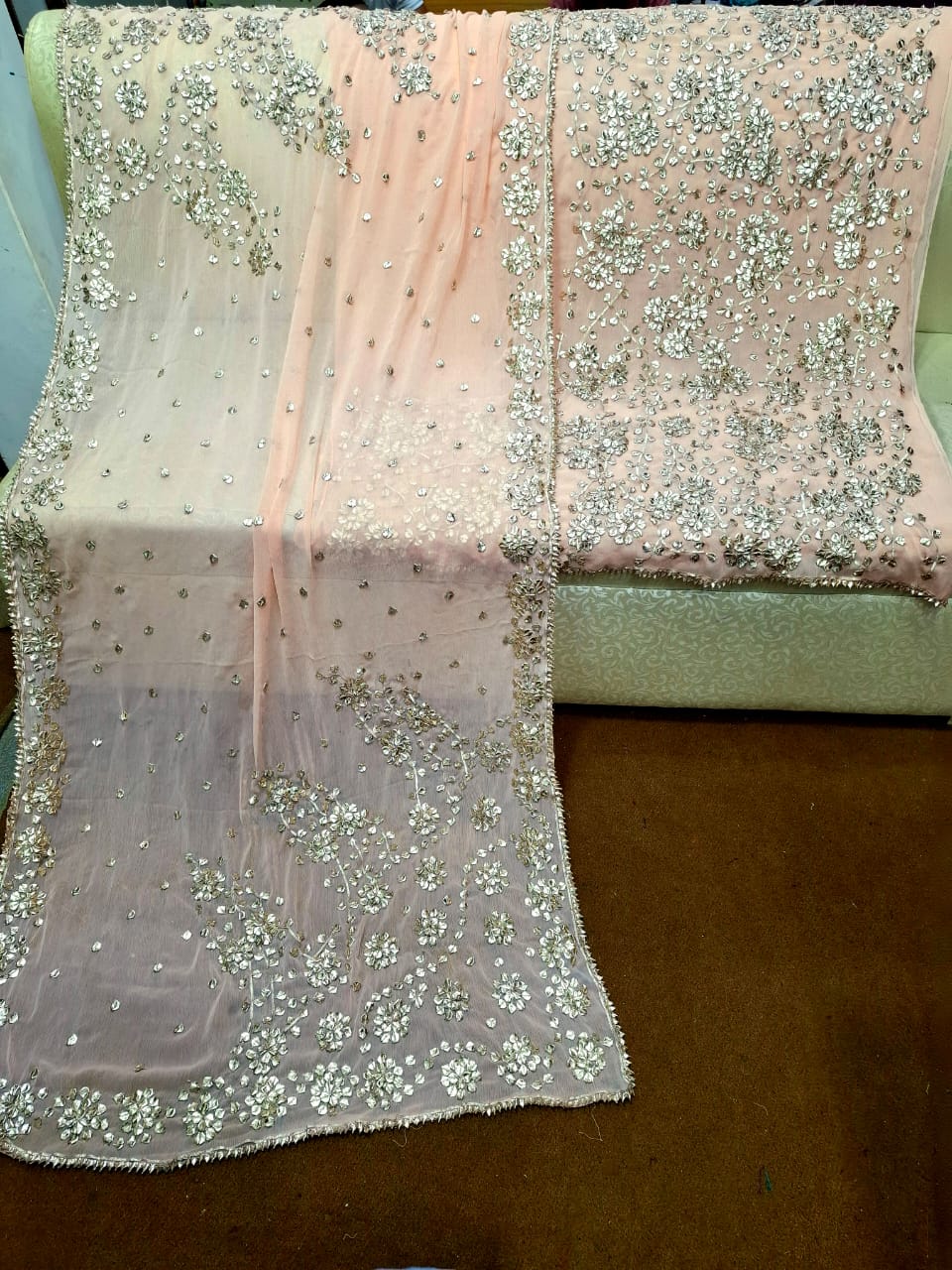 Chiffon 2pc Unstitched Dress