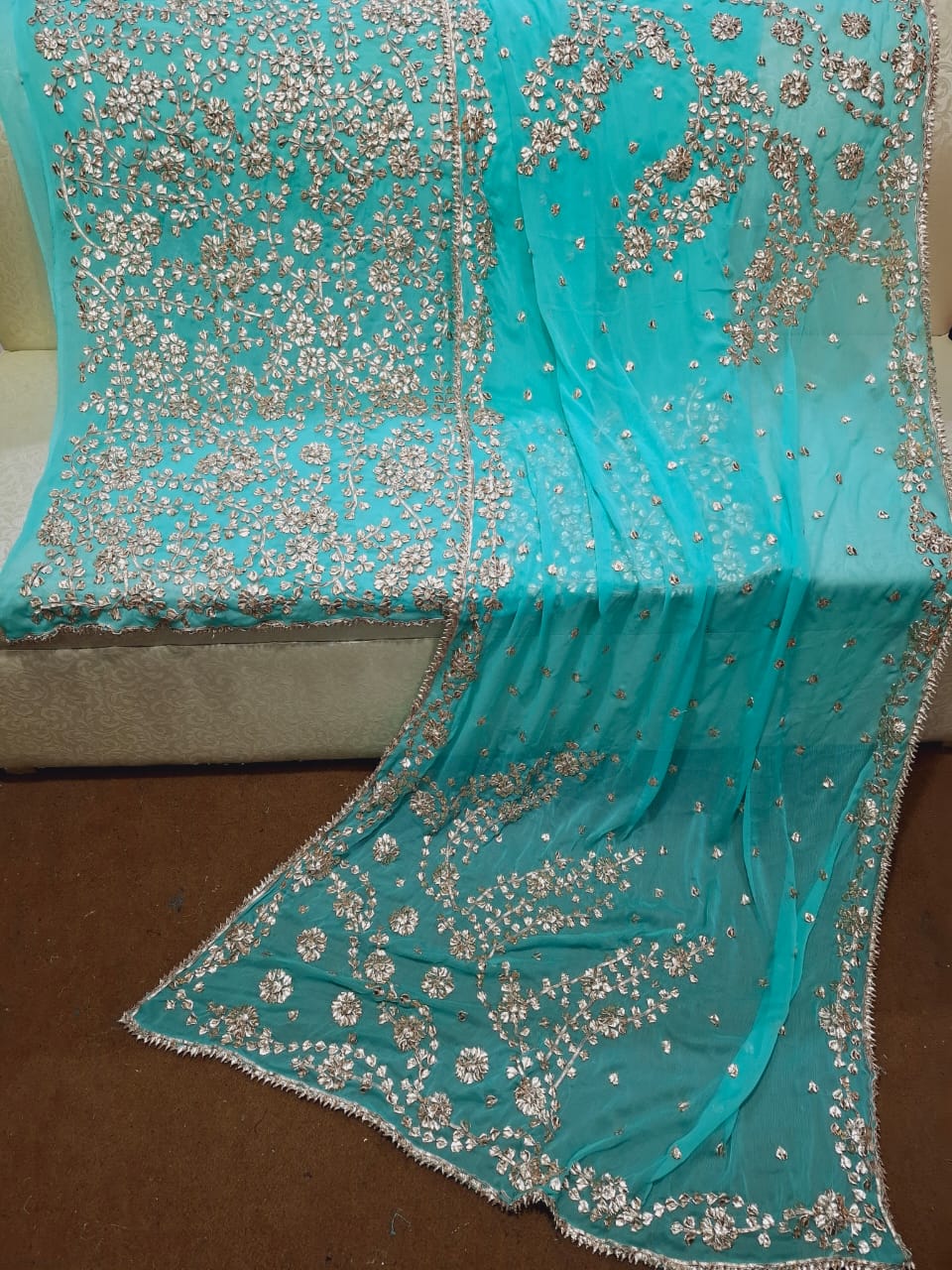 Chiffon 2pc Unstitched Dress