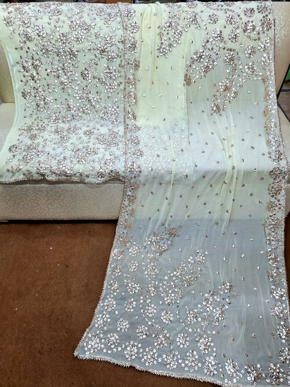 Chiffon 2pc Unstitched Dress