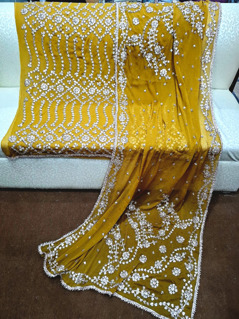 Chiffon 2pc Unstitched Dress