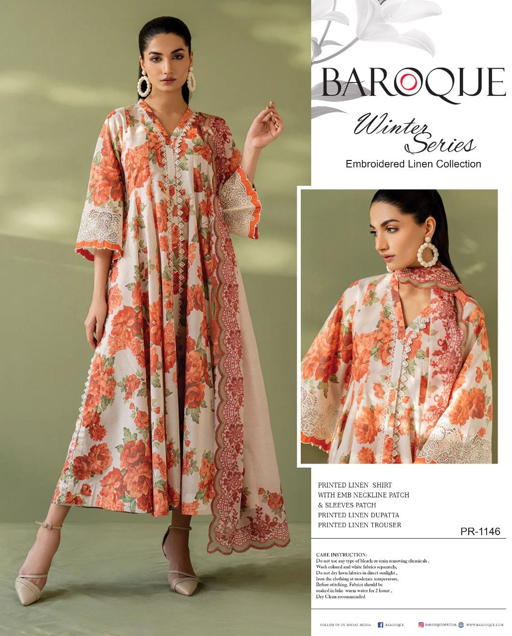 Winter Collection Embroidered Lilen Collection