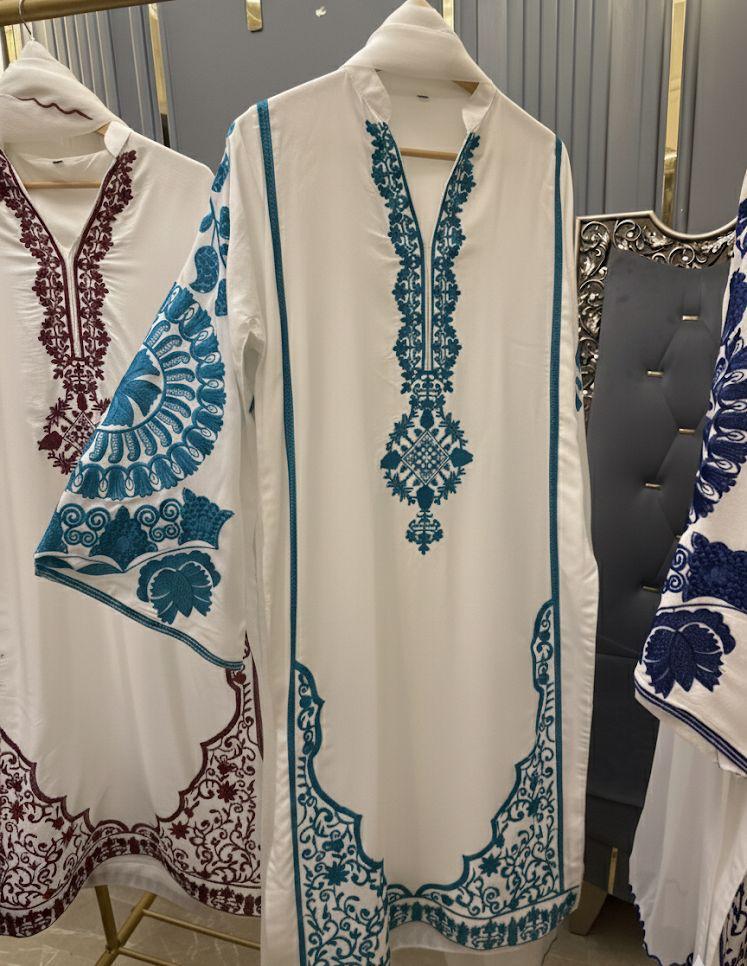 Raw Silk Heavy Embroidered Stiched