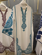 Raw Silk Heavy Embroidered Stiched