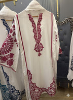 Raw Silk Heavy Embroidered Stiched