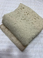 Qureshiya Cut Work Chikan Kari Shirt with Cotton Silk Trouser