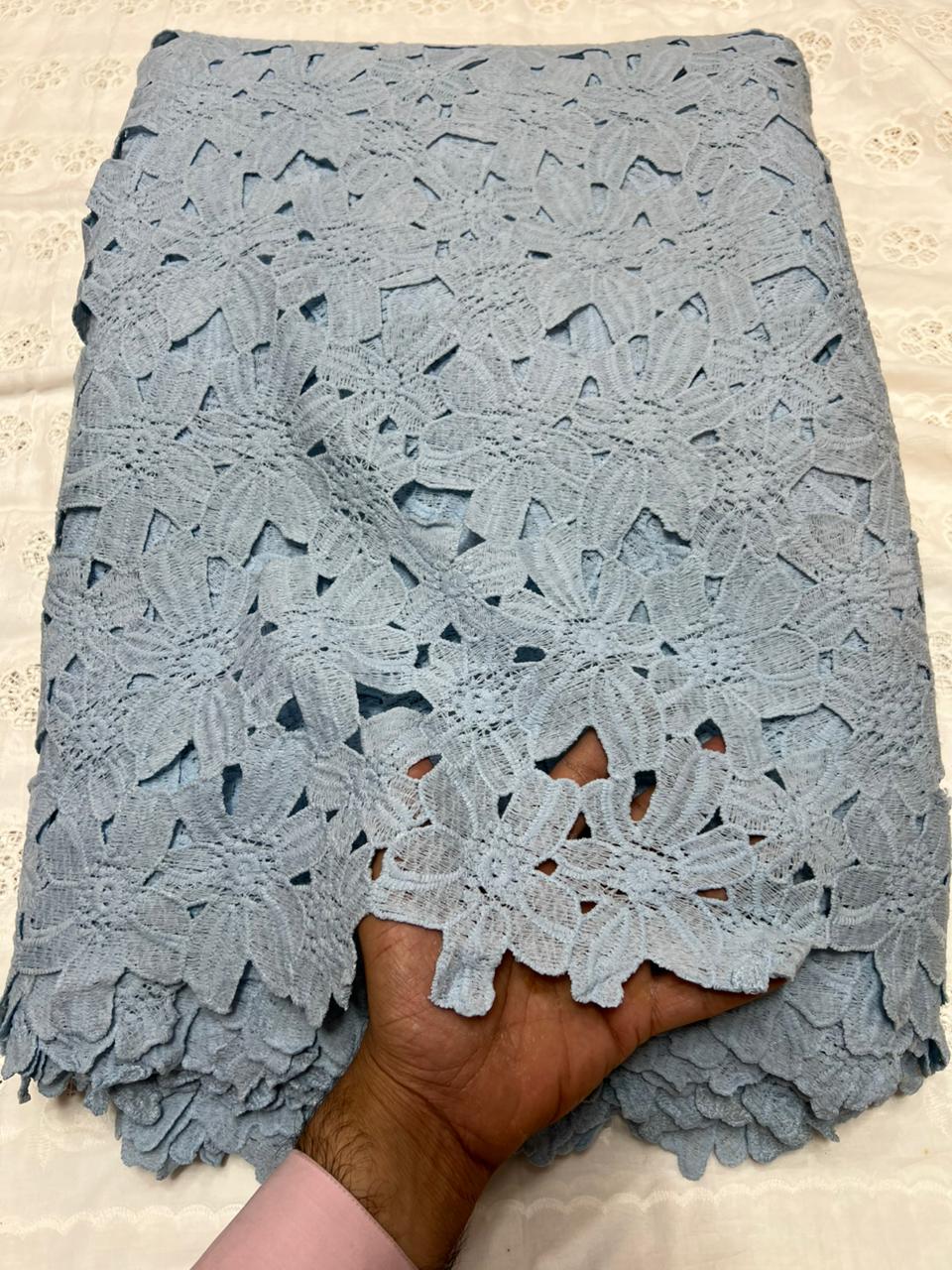 Qureshiya Cut Work Chikan Kari Shirt with Cotton Silk Trouser