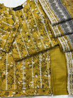 DHAGAKARI EMBROIDERED KHADDAR 3 PIECE COLLECTION