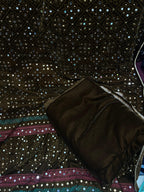 Superior Quality Micro Velvet Chundri Print Shawl with Handwork & Plain Velvet Suit – 3 Piece