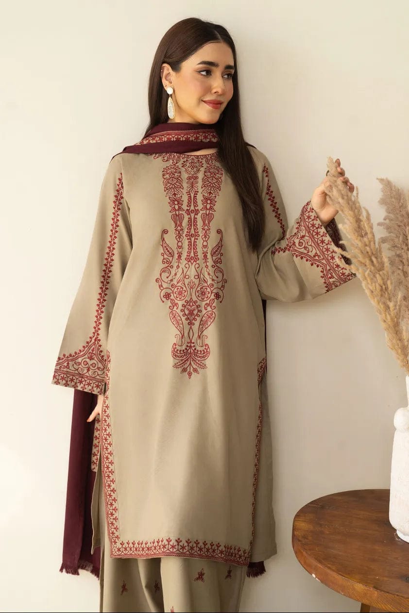 ROMISA EMBROIDERY 3PC
