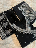 New Arrival Chiffon Fully Embroidered Andrakha Style