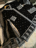 New Arrival Chiffon Fully Embroidered Andrakha Style