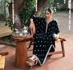 Micro 9k Velvet Tilla Embroidered Shirt with Full Thread & Sequence Work