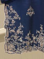 Pure Korean Silk Embroidered Suit 2 Piece