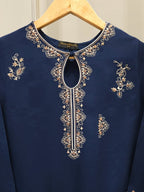 Pure Korean Silk Embroidered Suit 2 Piece