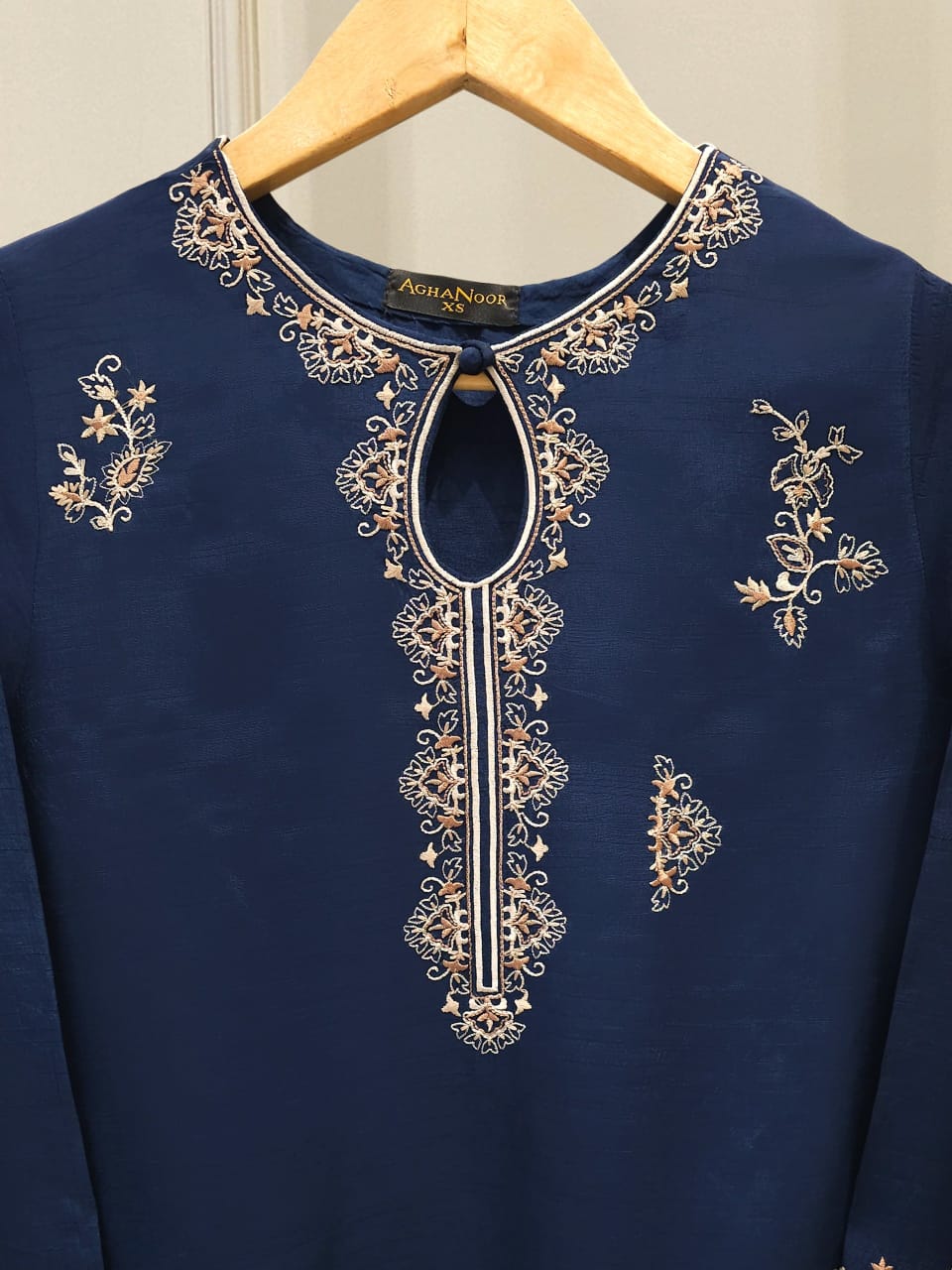 Pure Korean Silk Embroidered Suit 2 Piece