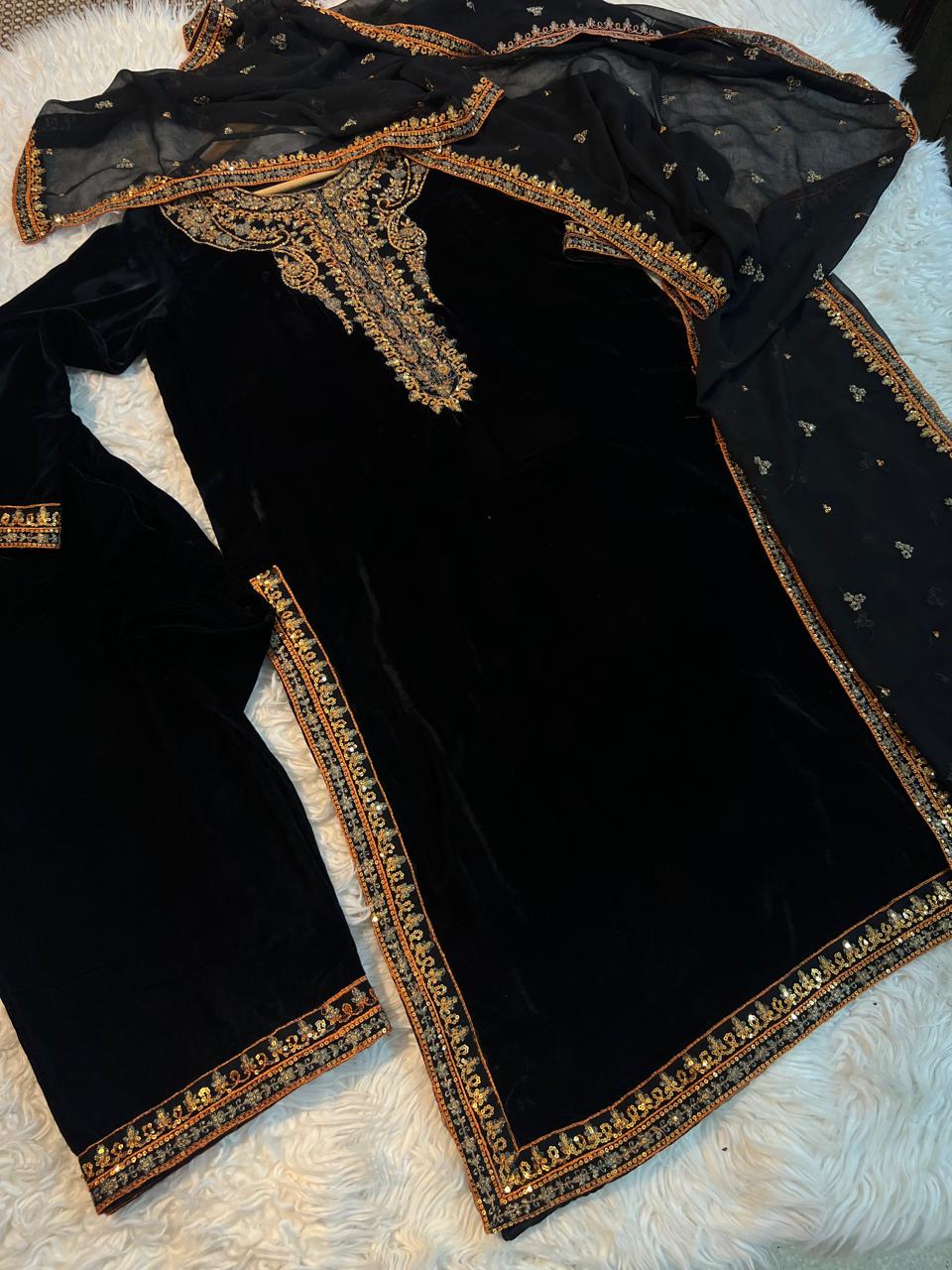 New Arrival  Micro 9k Velvet Embroidered