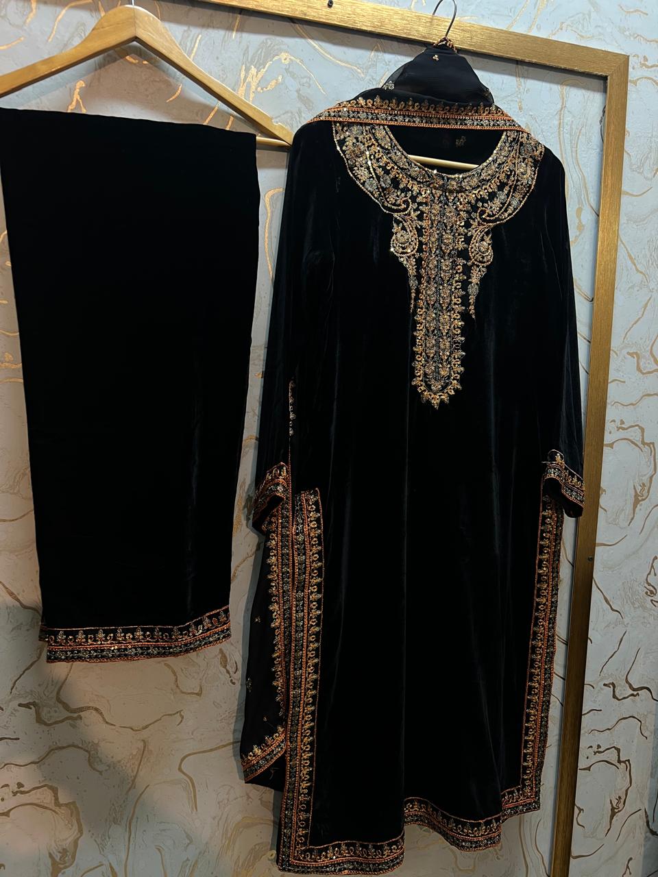 New Arrival  Micro 9k Velvet Embroidered