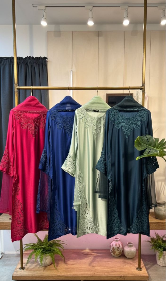 Sheesha Silk Heavy Embroidered Cutwork