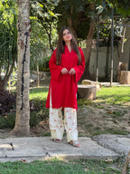 LAL PARI EMBROIDERY 2PC FARSHI