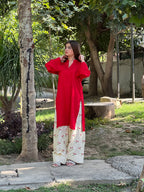 LAL PARI EMBROIDERY 2PC FARSHI