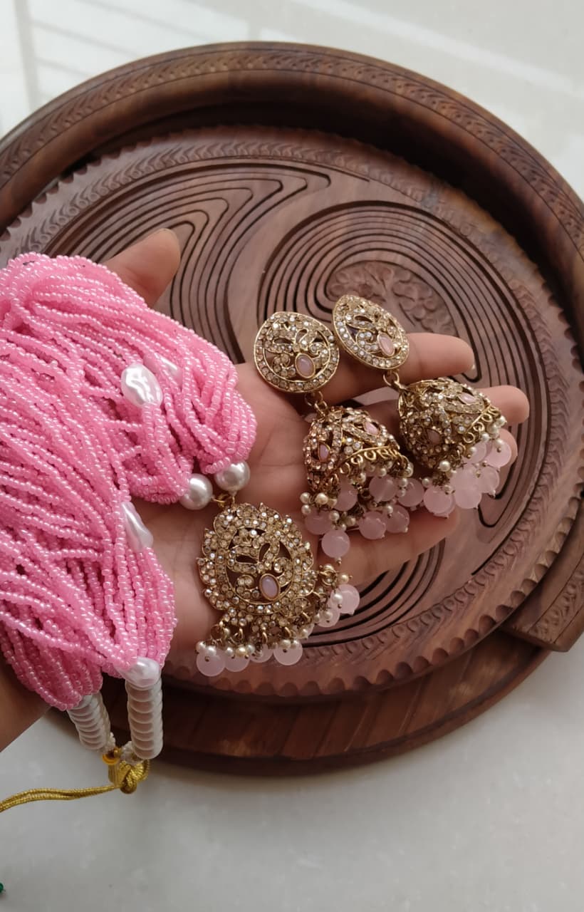 Indian Antique Jumma With Mala Set