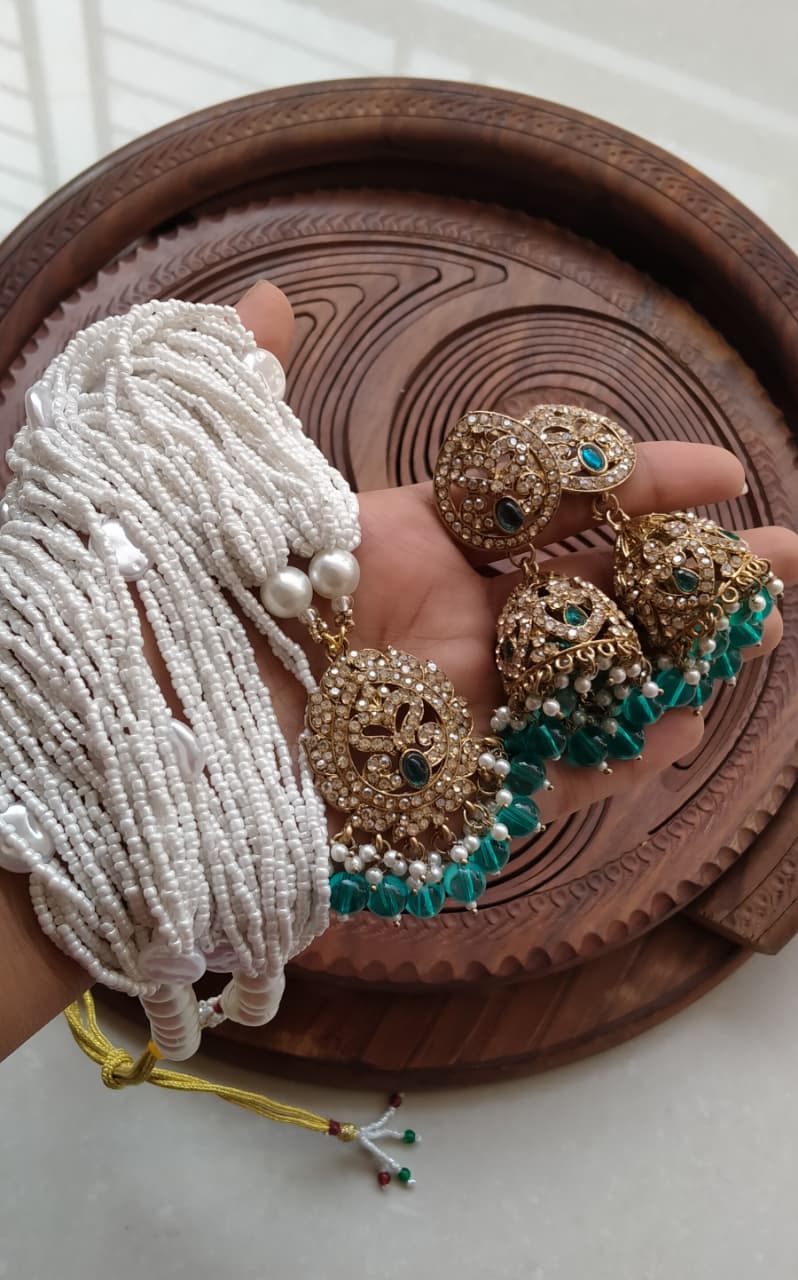 Indian Antique Jumma With Mala Set
