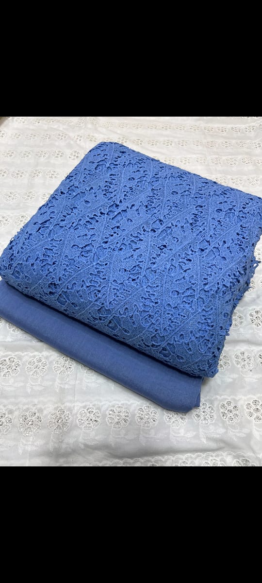 Qureshiya Cut Work Chikan Kari Shirt Stonehost Trouser 2 Pcs