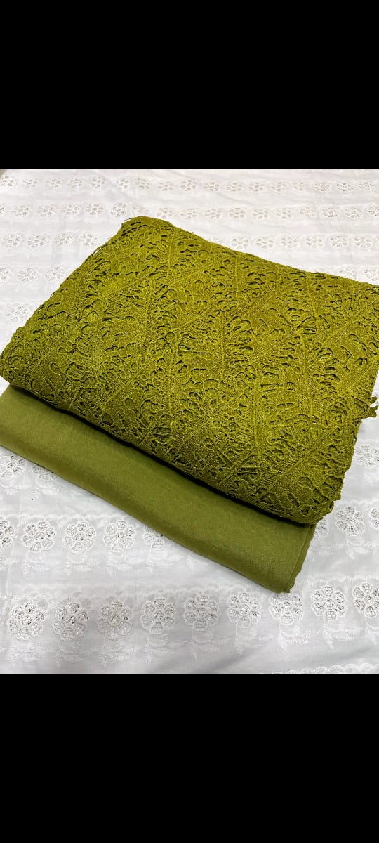 Qureshiya Cut Work Chikan Kari Shirt Stonehost Trouser 2 Pcs