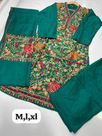 Fine Pashmina Kashmiri Embroidery 3Pcs Suit