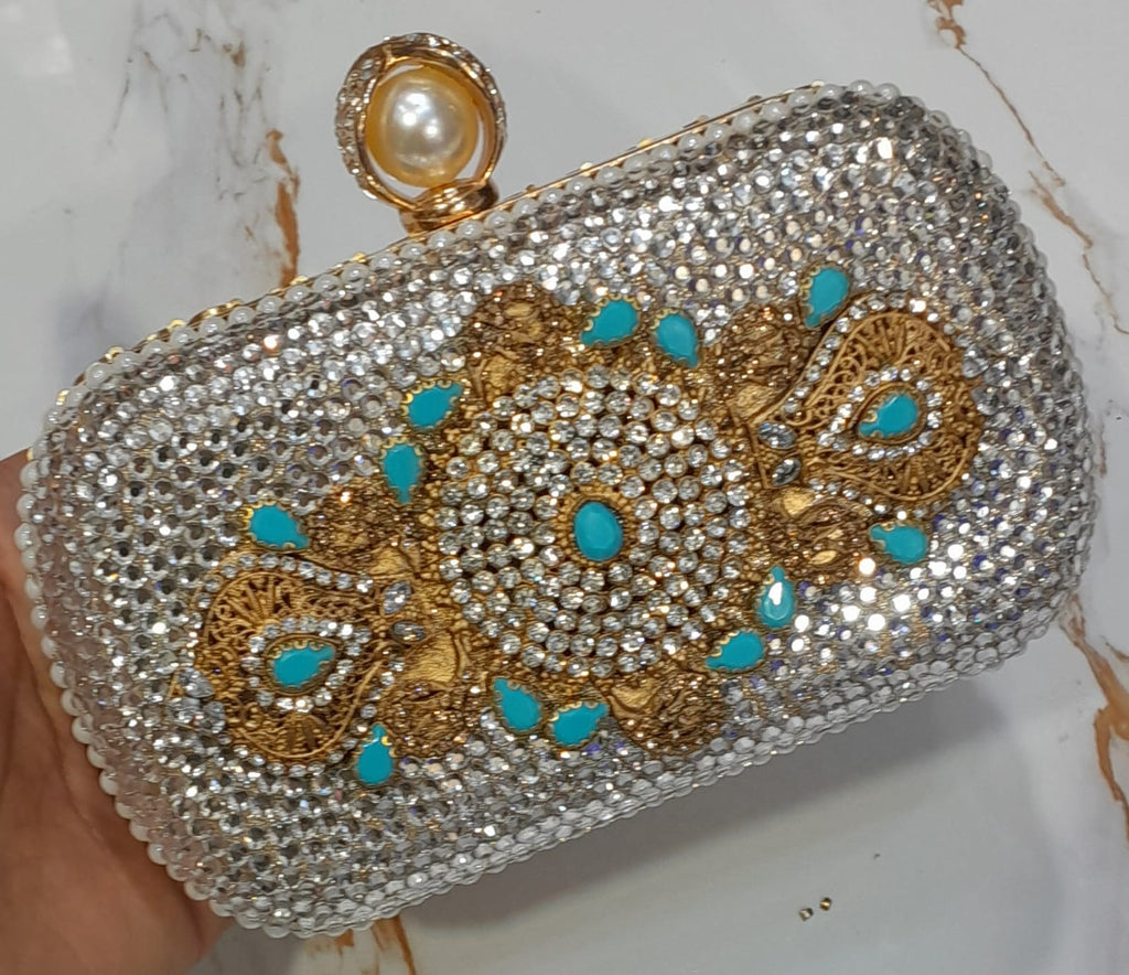 New Trending Kundan Clutches