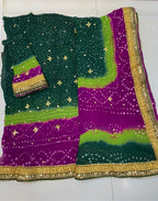 Chiffon Chundri Gotta Work Shirt Duppatta