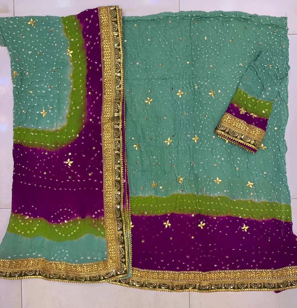 Chiffon Chundri Gotta Work Shirt Duppatta