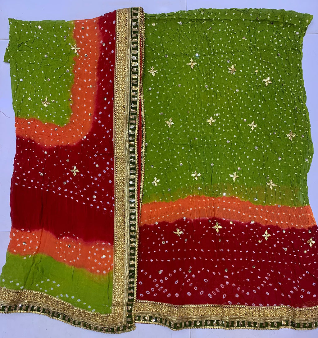 Chiffon Chundri Gotta Work Shirt Duppatta