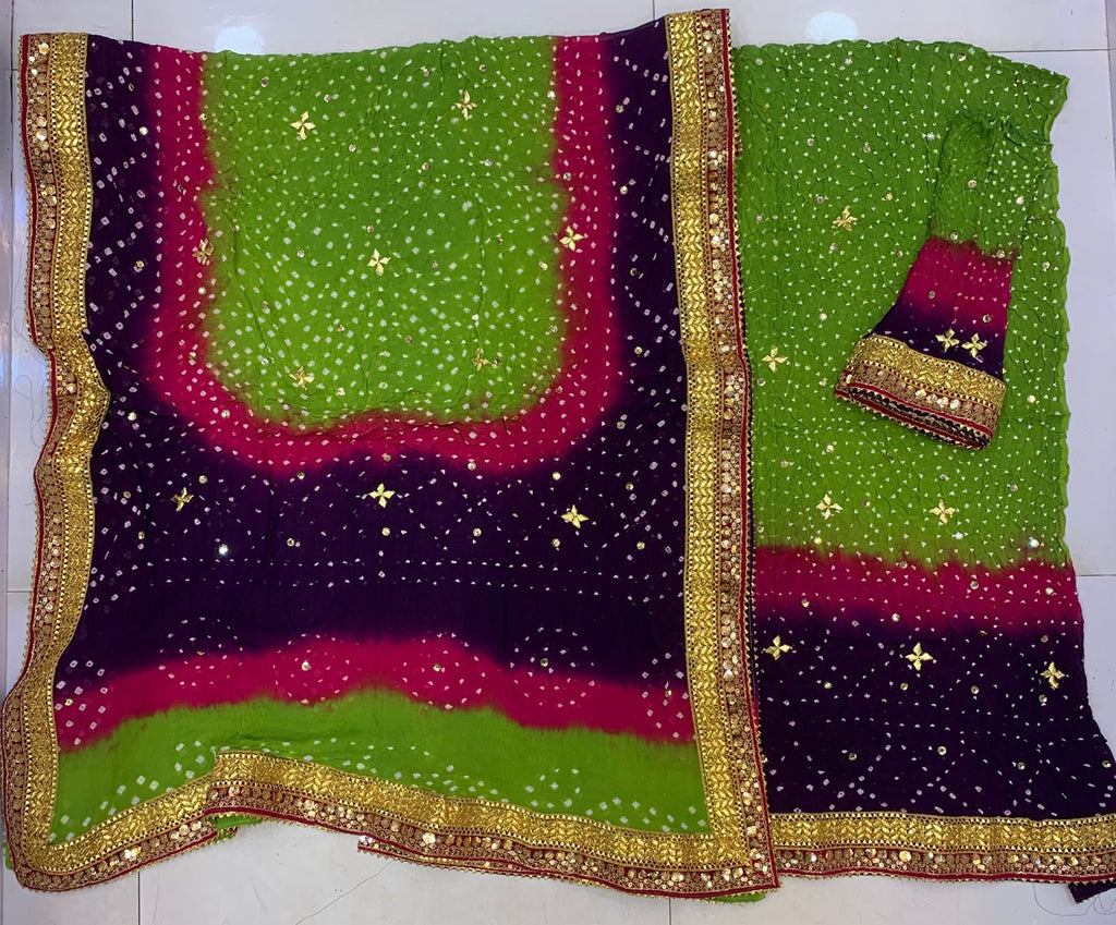 Chiffon Chundri Gotta Work Shirt Duppatta