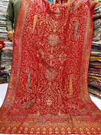 Pure Pashmina Kani Zari Mughalia Design Full Size Shawls