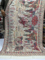 Pure Pashmina Kani Zari Mughalia Design Full Size Shawls