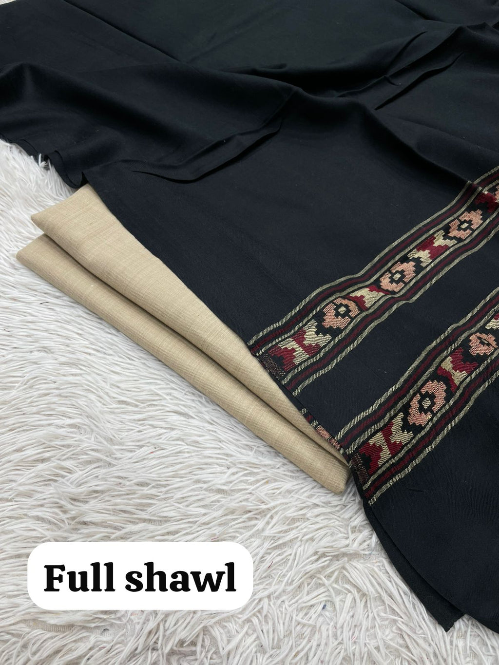 Pashmina 3 Pcs Suit With Kani Full Size Shawal