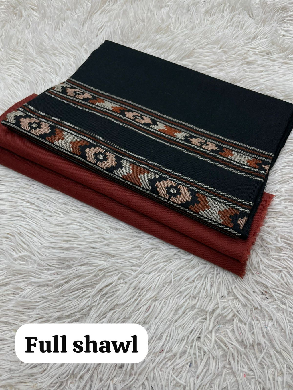 Pashmina 3 Pcs Suit With Kani Full Size Shawal